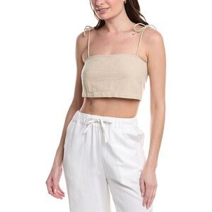 Beach Life Womens  Tie Top, Brown